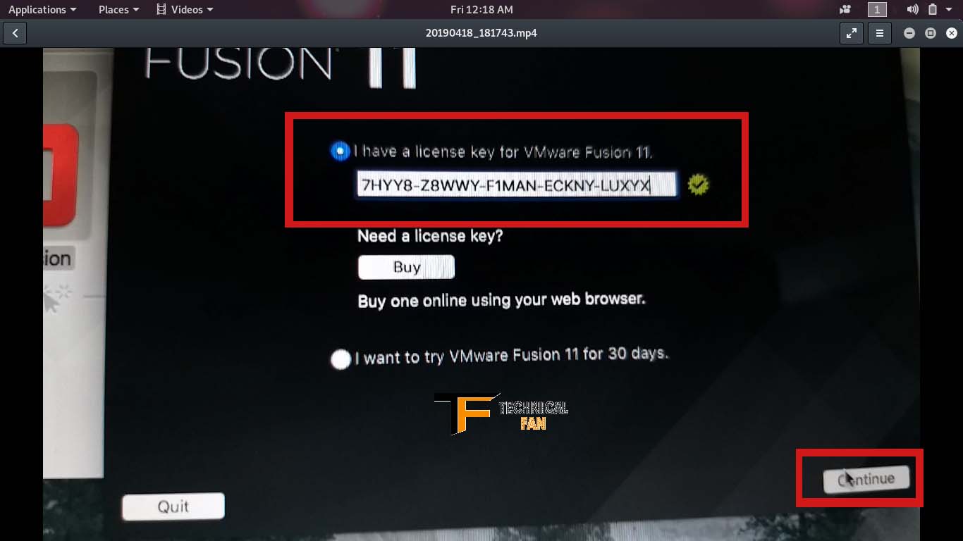 vmware fusion 11 license key